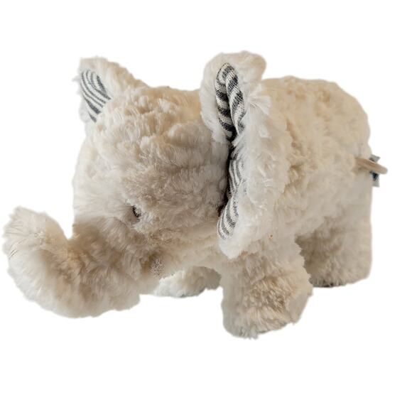 Mary Meyer Cream Elephant Plush Wind-Up Musical 9" Stuffed Animal Toy Plushy - Picture 1 of 10